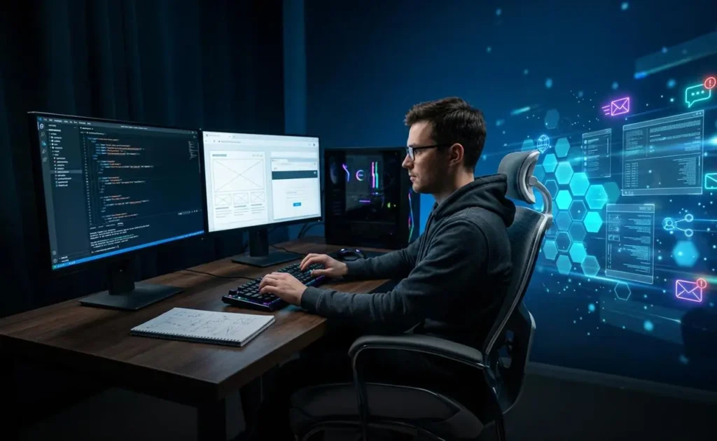 Domestic IT professional web design agency team