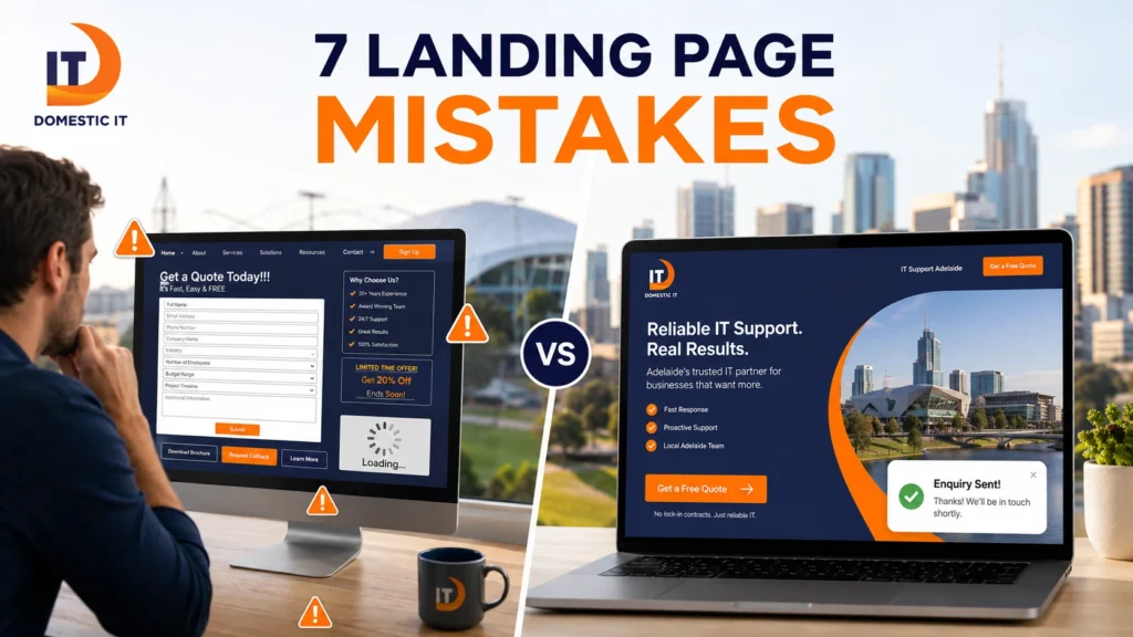 7 landing page mistakes that can reduce website conversions and sales