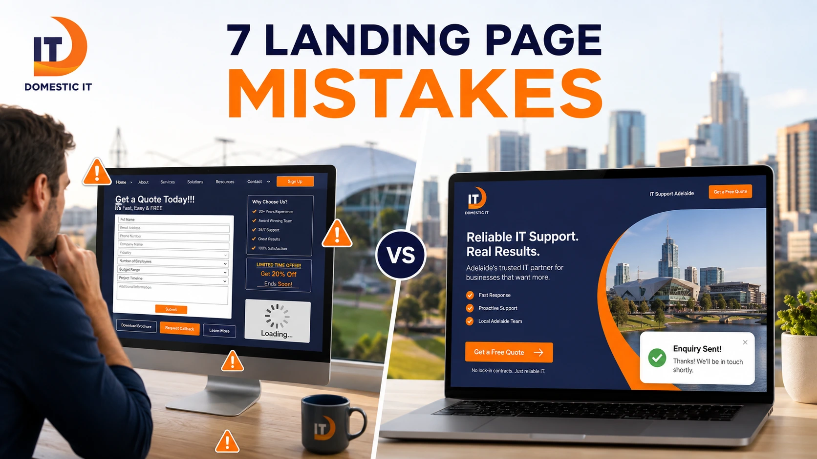 7 landing page mistakes that can reduce website conversions and sales