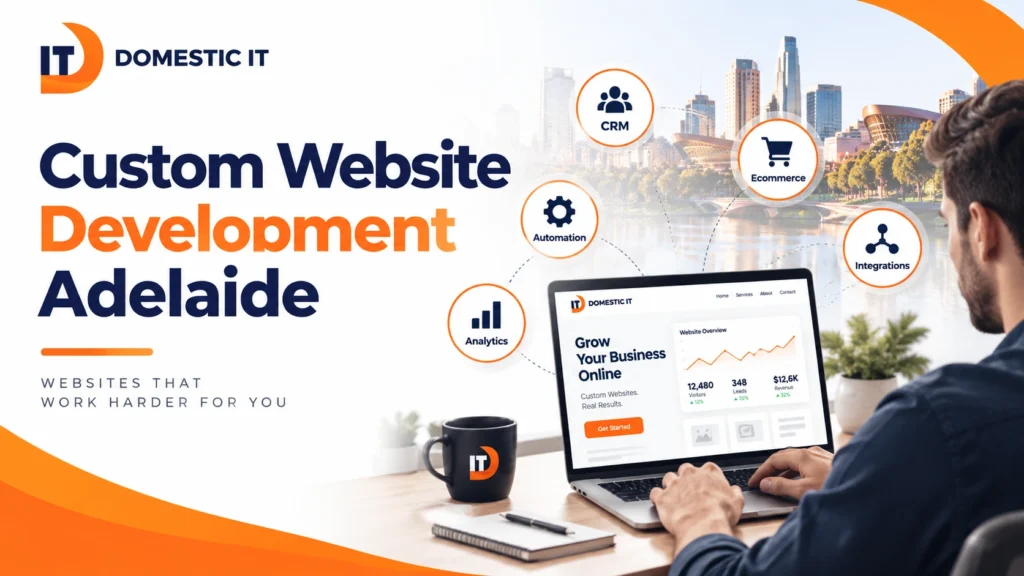 Custom website development Adelaide solutions for growing businesses
