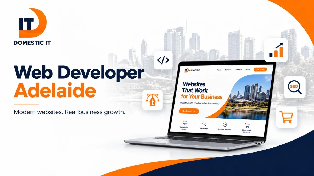 Professional web developer Adelaide building modern business websites