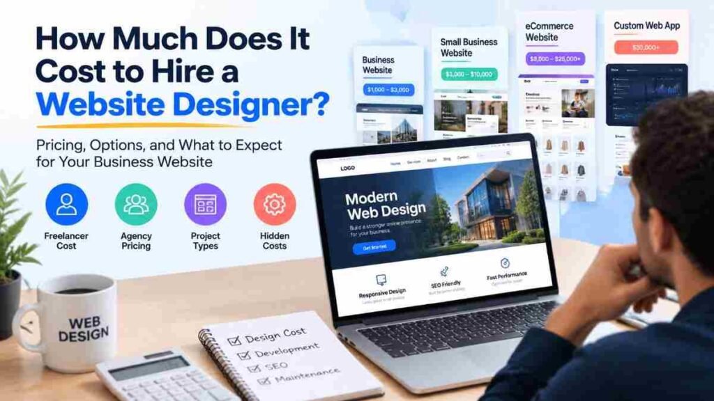 How much does it cost to hire a website designer Adelaide